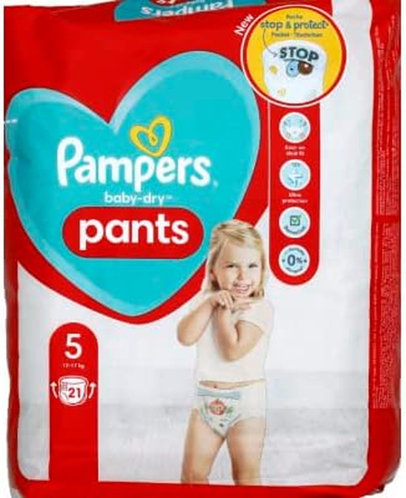 Bleer Pampers Baby-Dry Bukser str. 5, 21 stk.