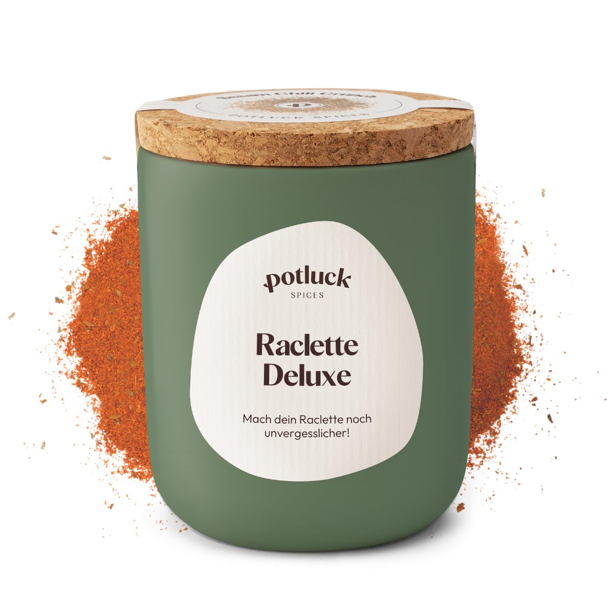 Potluck | Raclette Gewürz | Würzmischung im Keramiktopf | 70 g | Vegansk, glutenfri og med naturlige ingredienser