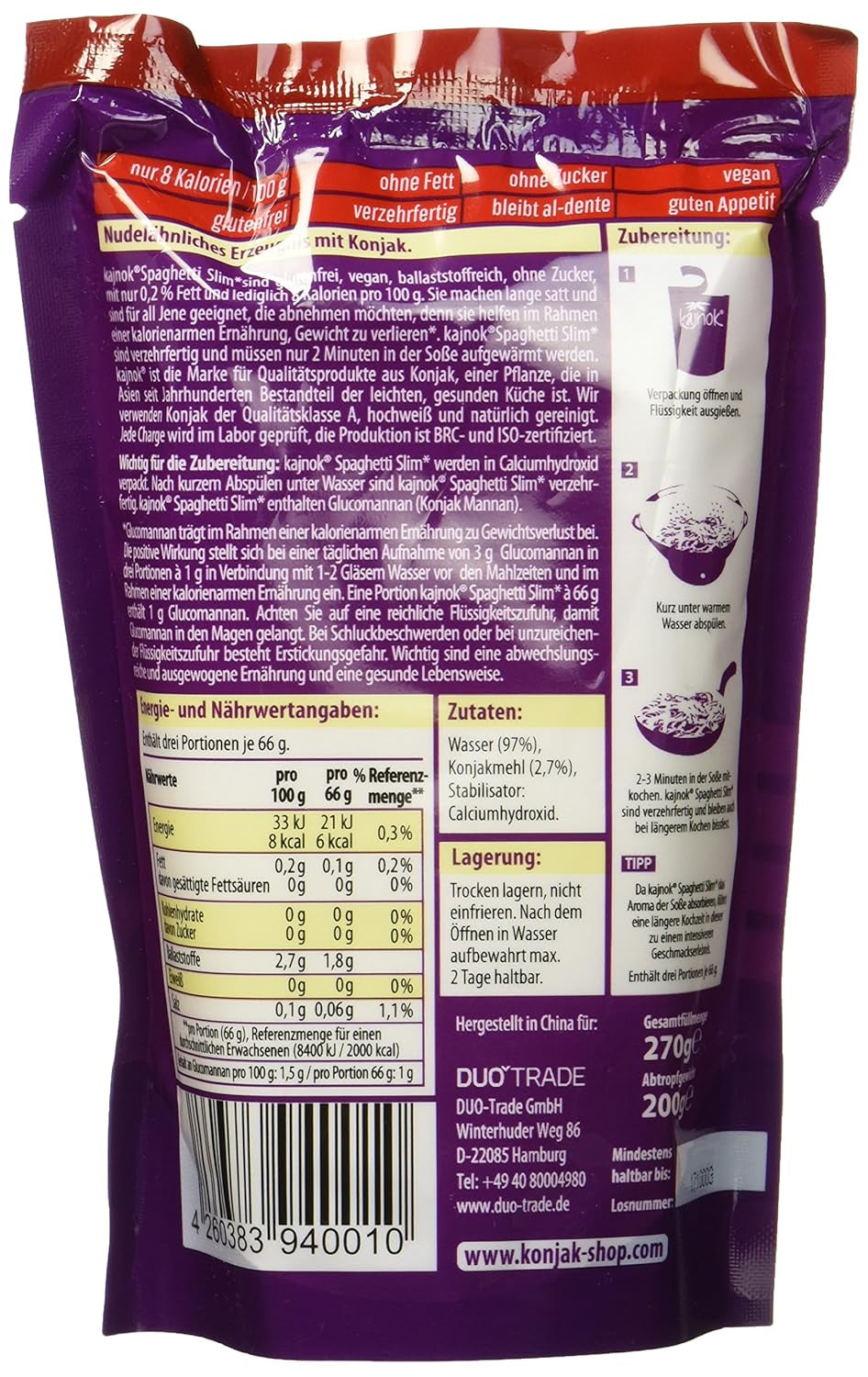 Spaghetti Slim, pakke med 10 stk