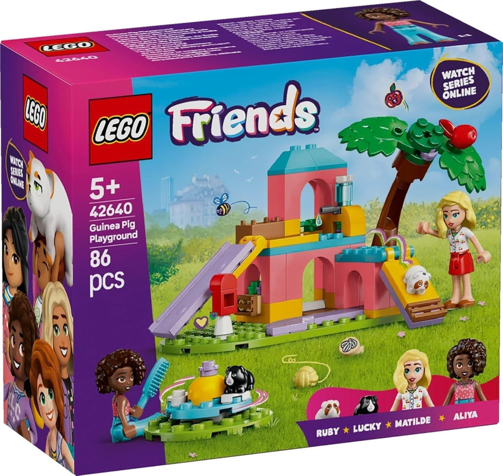 LEGO Friends Marsvin Legeplads Bygge- og Foregive Legesæt med 2 minifigurer og 2 Dyrelegetøj til piger 5+ Dyresæt 42640 Byggesæt Besuche den LEGO-Store