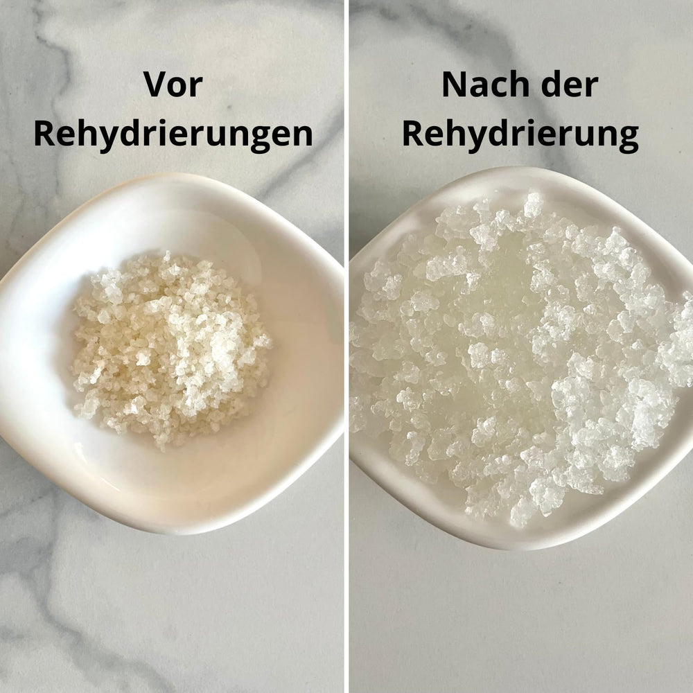 Natural Probio® Wasserkefir, Kefirpilz, Japankristalle, Kefirknollen, Starter Set + Anleitung, Rezept, Tipps, E-Book & Rezeptbibliothek + Kundenservice auf Lebenszeit (10g dehydreret/60g rehydreret)