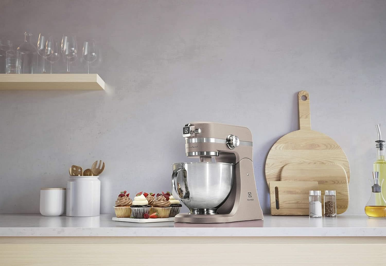 Foodprocessor Electrolux Assistant EKM5570, 1200W, metalhus, 10 hastigheder Naty Shop