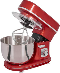 GUTFELS Küchenmaschine KM 8102 Roi | Küchenmaschine |1200 Watt | Schneebesen | Rührhaken | Knethaken | 10 Stufen | Rot | 5 L Schüssel Mor og Barn Naty Shop