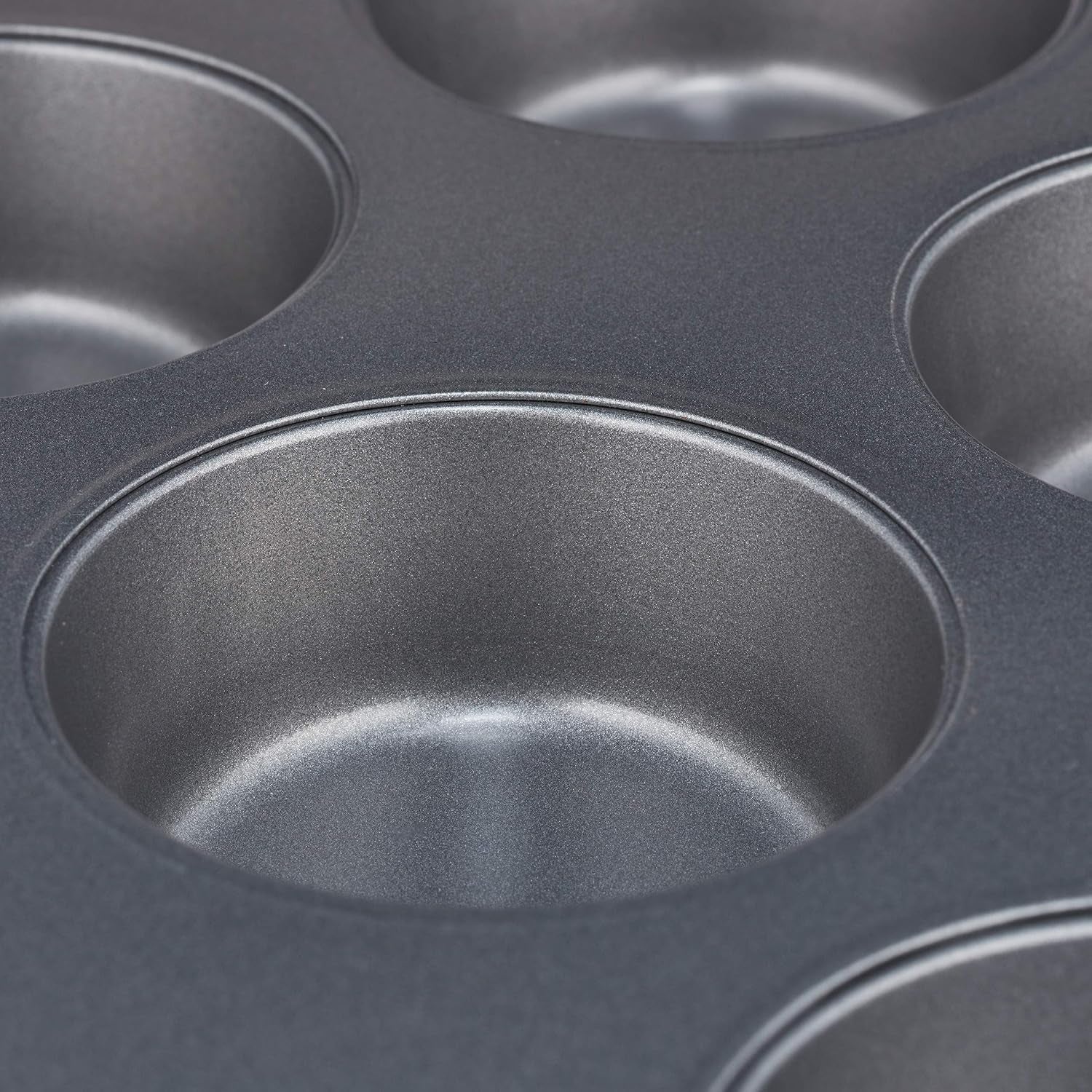 Relaxdays Muffinform, 2Er Sæt, 12Er Muffinbleche, Antihaftbeschichte, Carbonstahl, Muffins & Cupcakes, Ø 6,5 Cm, Hvede, 10030825 Forme og bakker til bagning Naty Shop