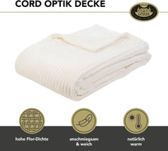 Gözze stuetæppe i fløjlslook, 150 X 200 cm, hvid uld, 40067-00-150200 Senge og tæpper Besuche den Gözze-Store