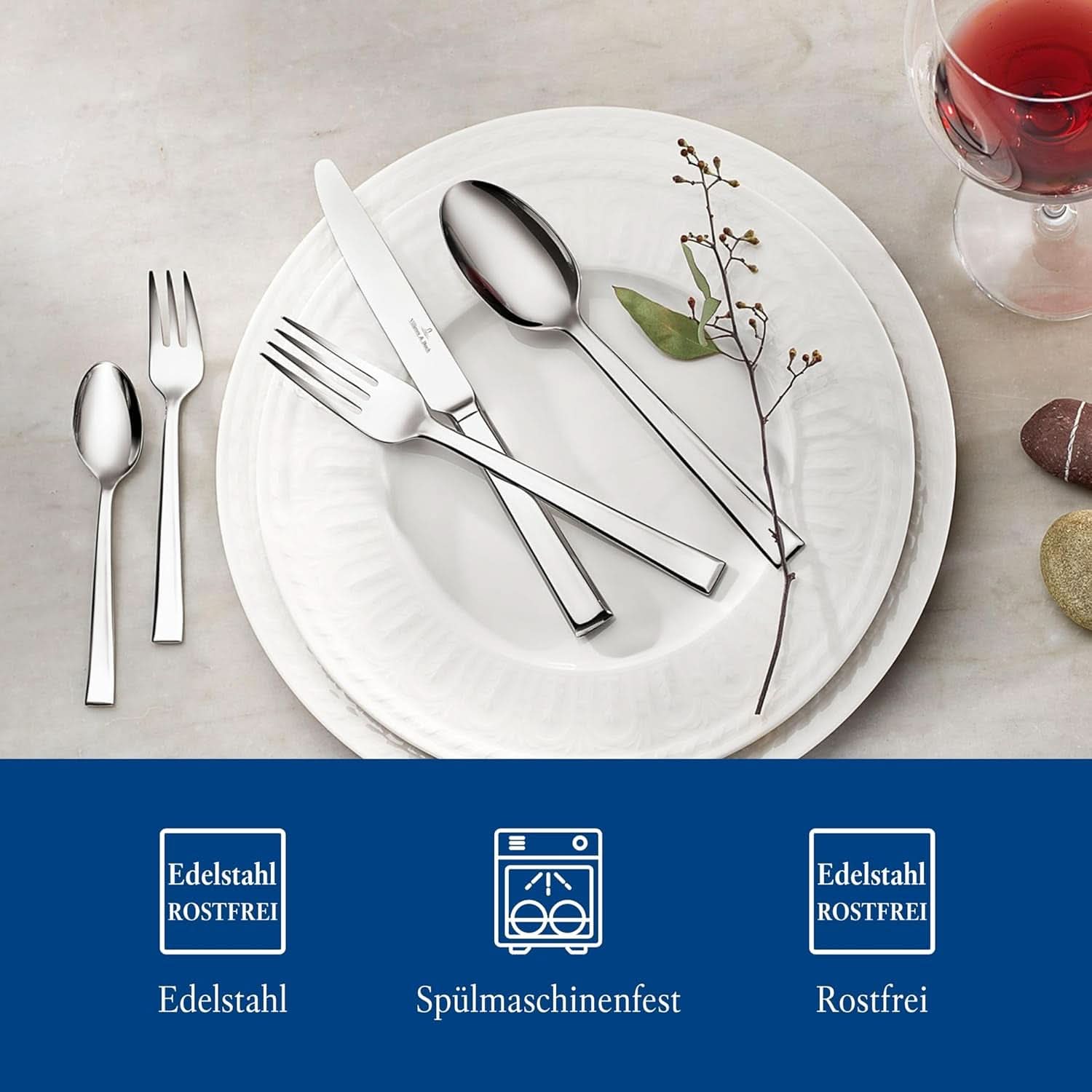 Villeroy & Boch - Victor bestiksæt i rustfrit stål, 30 dele til 6 personer Kitchen Naty Shop
