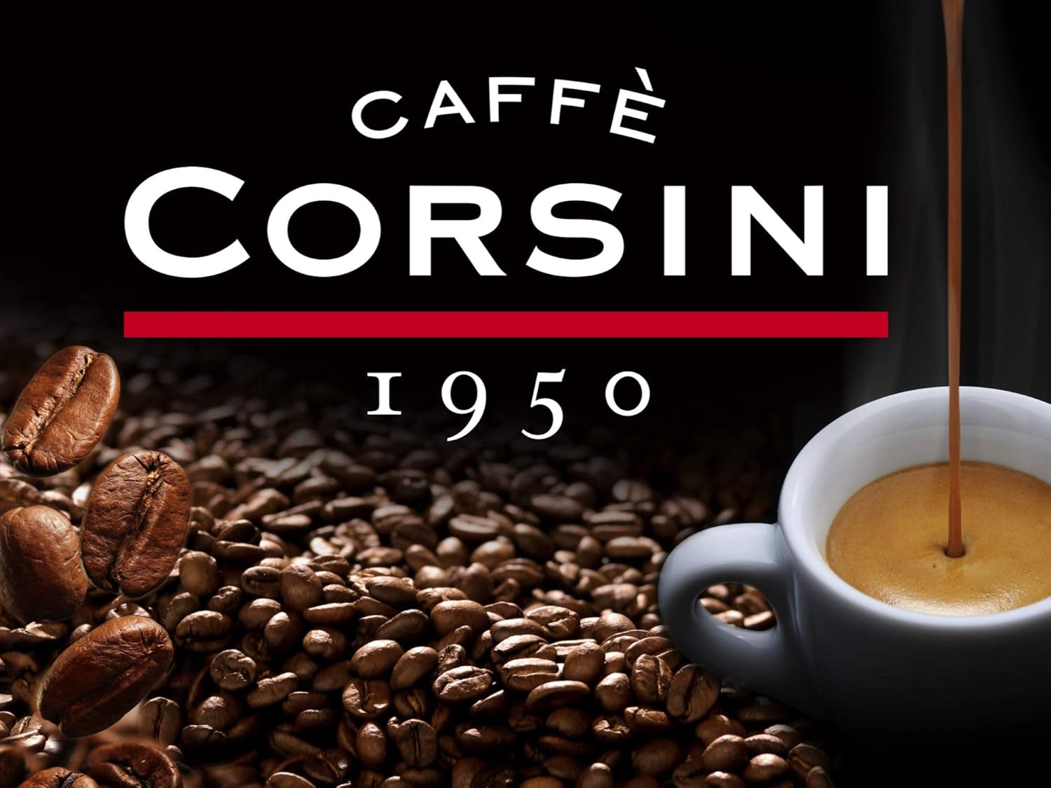 Caffè Corsini - Compagnia dell'Arabica, Arabica Kaffeebohnen Aromatisch und Cremig, 1 kg Packung geröstete Kaffeebohnen