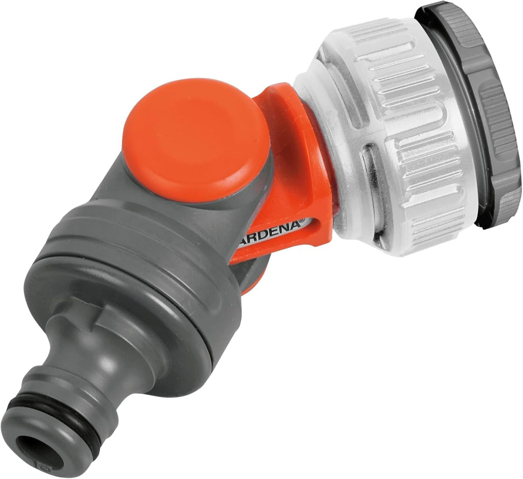 Conector robinet unghiular Gardena: Conexiune pentru robinet de 26,5 mm (G 3/4 inch) cu filet de 33,3 mm (G 1 inch) și robinet de 21 mm (G 1/2 inch) cu filet de 26,5 mm (G 3/4 inch) (2999-20)