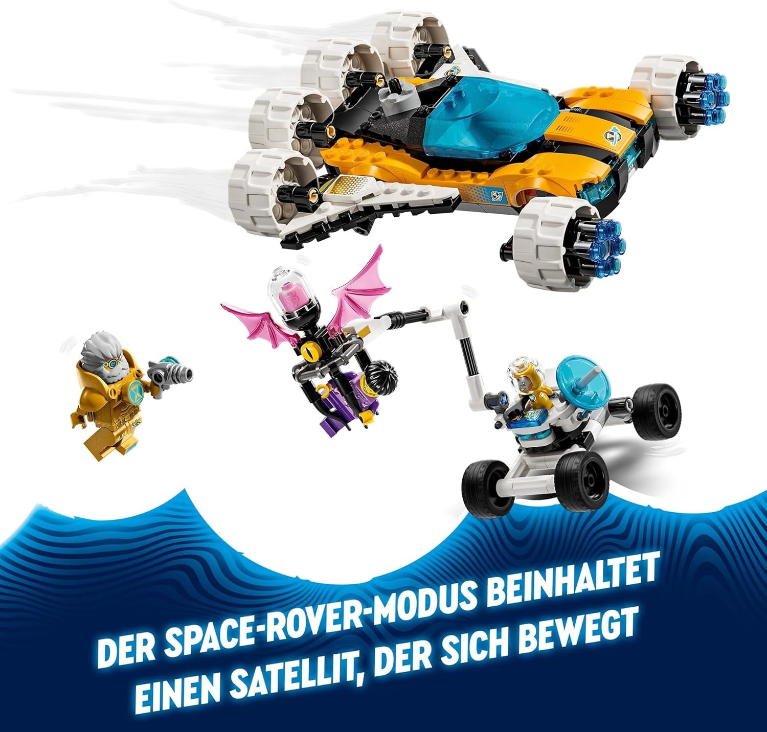 LEGO Dreamzzz 2-i-1 Mr Oz's rumbuggy legetøjsbil eller rumfærgesæt indeholder Mr Oz, Albert og Jayden minifigurer, rumgave til børn 8+ 71475 byggesæt Besuche den LEGO-Store