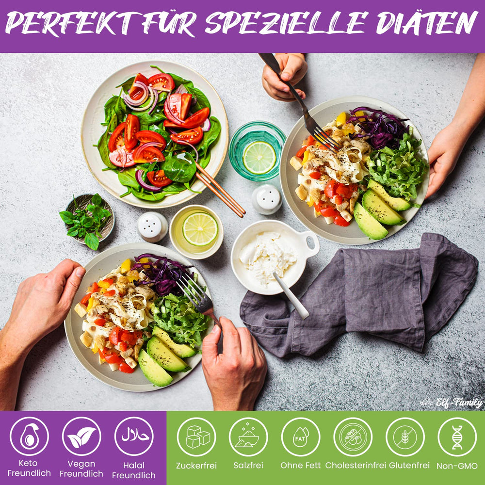 Premium Konjac-nudler fra Thailand, veganske, glutenfri - 240 g x pakke med 6 (12 pakker), Shirataki-nudler fra alffamilien, instant-nudler, pasta/keto/lav kulhydrat/lavt kalorieindhold/sukkerfri - spaghetti og fettuccine