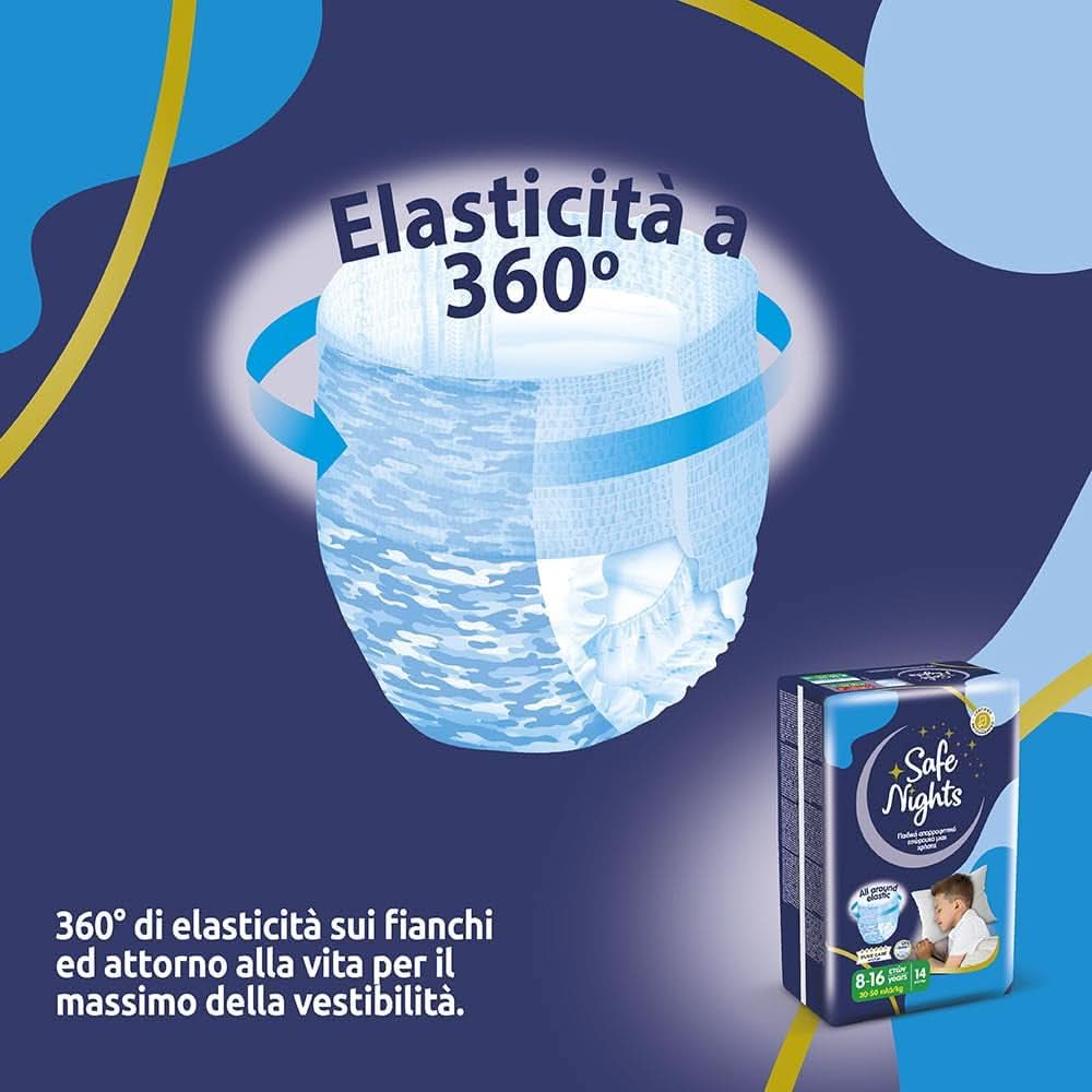 Safe Nights Boy, bleer til natten, forskellige størrelser Mother and Child Naty Shop