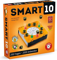 Piatnik 7167 - Smart 10 | Det revolutionære know-it-all brætspil | For Quiz-entusiaster | Hvem er kongen af ​​quizzer? | Alder 12+ | A til Z vidensspørgsmål | Til hjemmet og ude