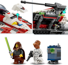 LEGO Star Wars Jedi Bobs Starfighter byggelegetøj Starship Legetøjsklodser Populær karakter Fødselsdagsgave til drenge piger og alle fans over 8 år 75388 byggesæt Beuche den LEGO-Store