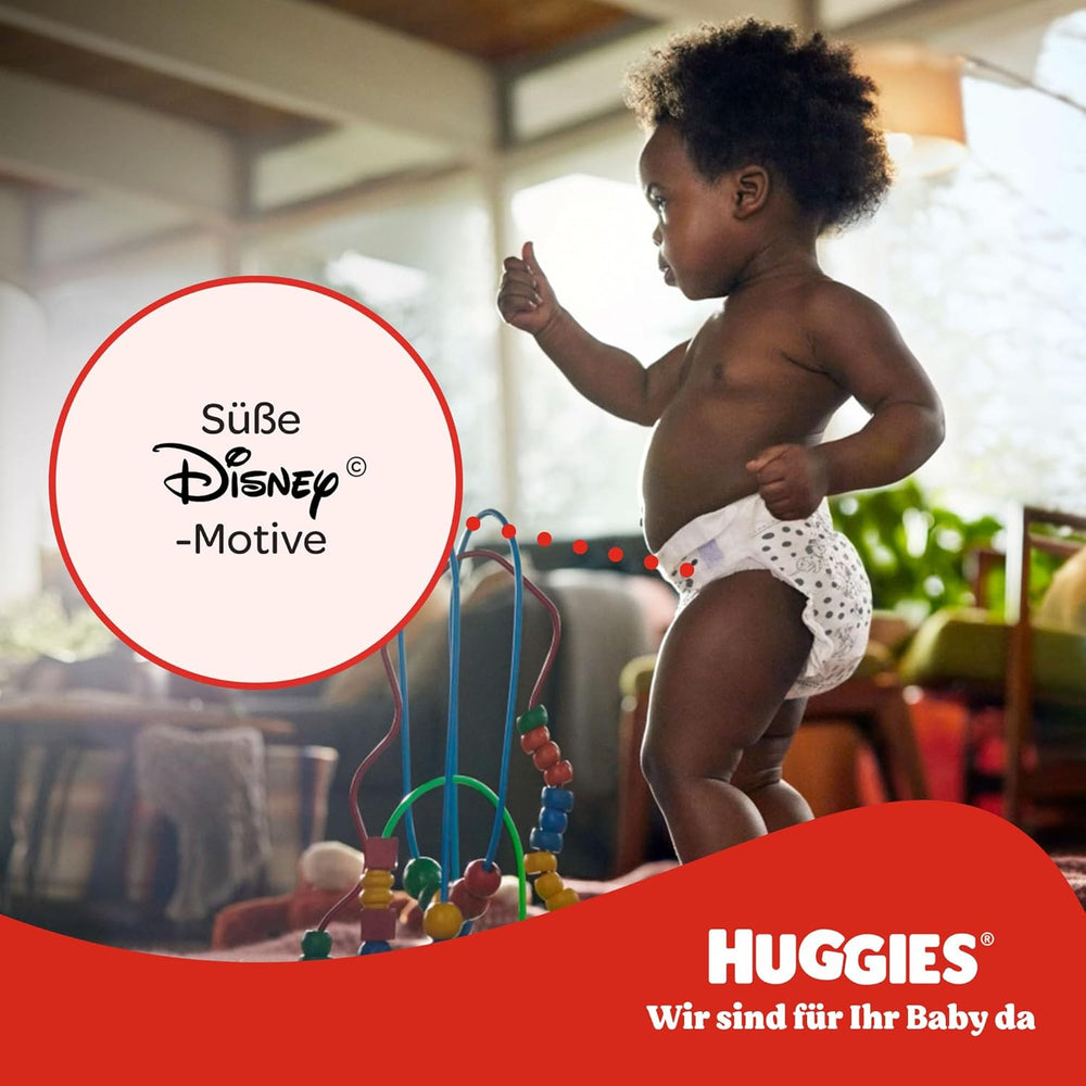 Huggies Little Movers Disney-bukser, størrelse 6, 96 antal (2 x 48), månedlig æske