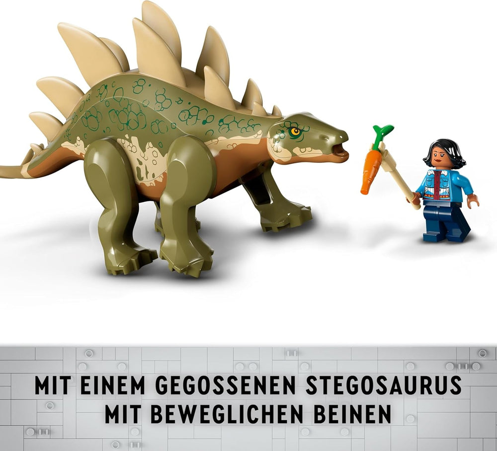 LEGO Jurassic World Dinosaur Missions: Discovery Of The Stegosaurus, Adventure Playset pentru băieți și fete de la 6 ani în sus, cadou pentru fanii lui Ben și Sammy 76965 Seturi de constructie Besuche den LEGO-Store
