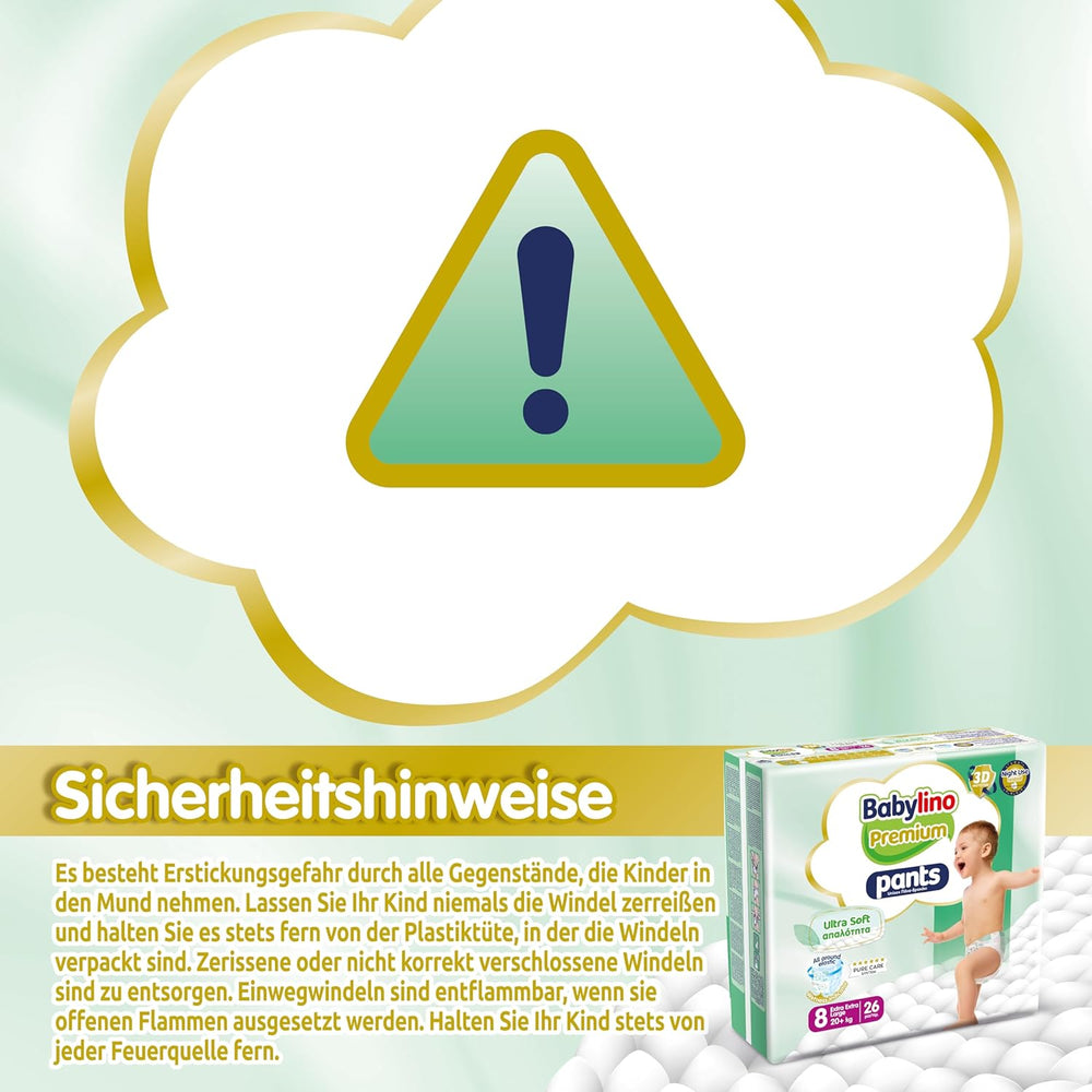 Premium bukser størrelse 8 med ultra-blødt filter, XXL (20+ kg), 26 stk.