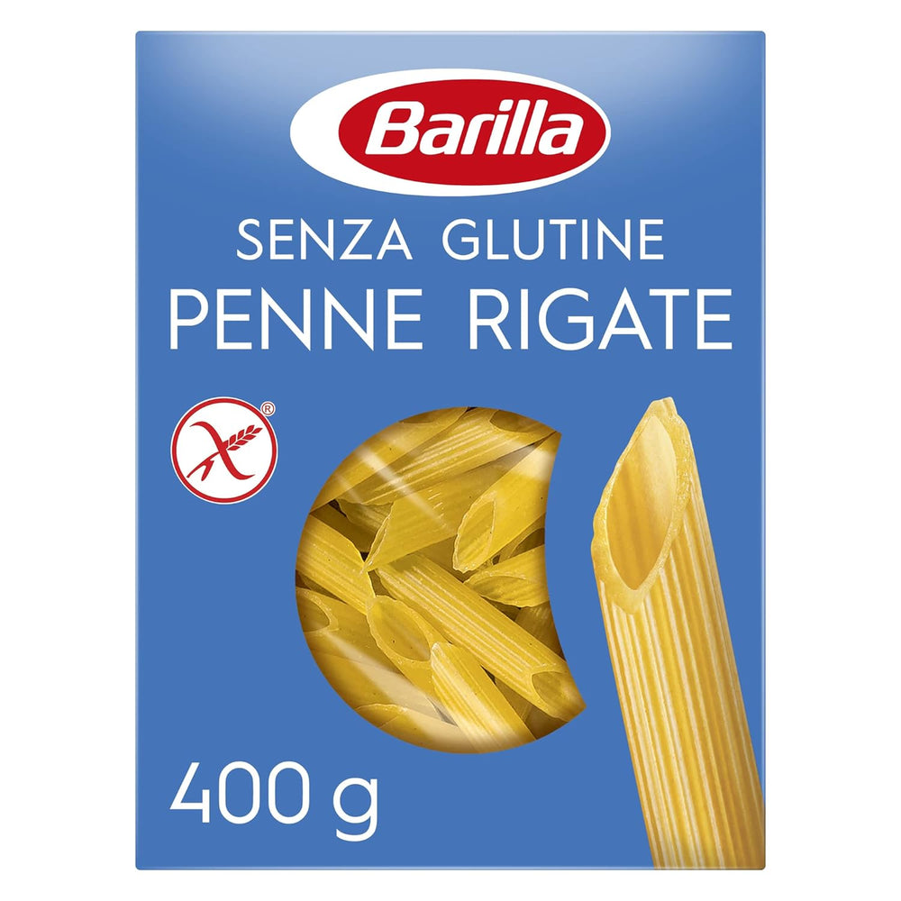 Penne Rigate Barilla glutenfri pasta, lavet af ris og majs – 1 pakke (1 x 400g)