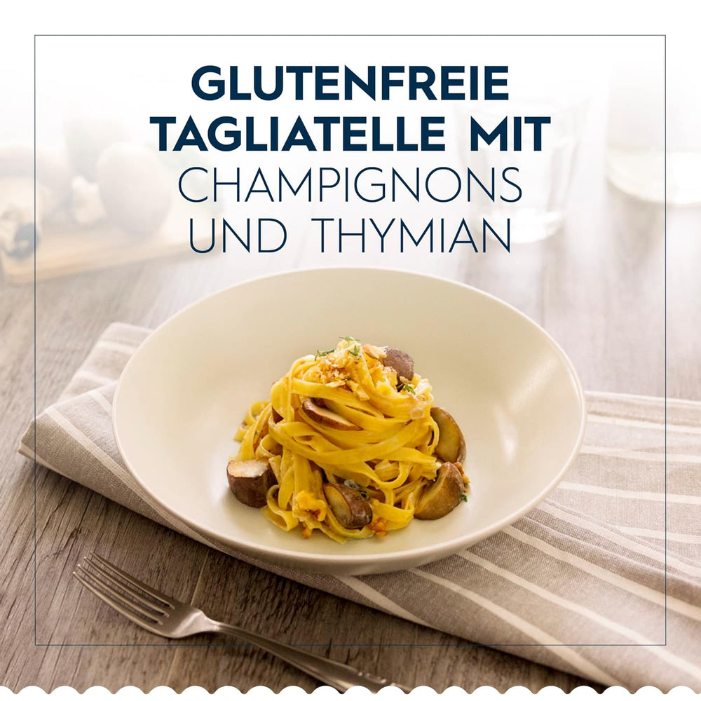 Glutenfri Barilla Tagliatelle pasta lavet af lækker majs og ris - perfekt til personer med cøliaki eller glutenintolerance 300g