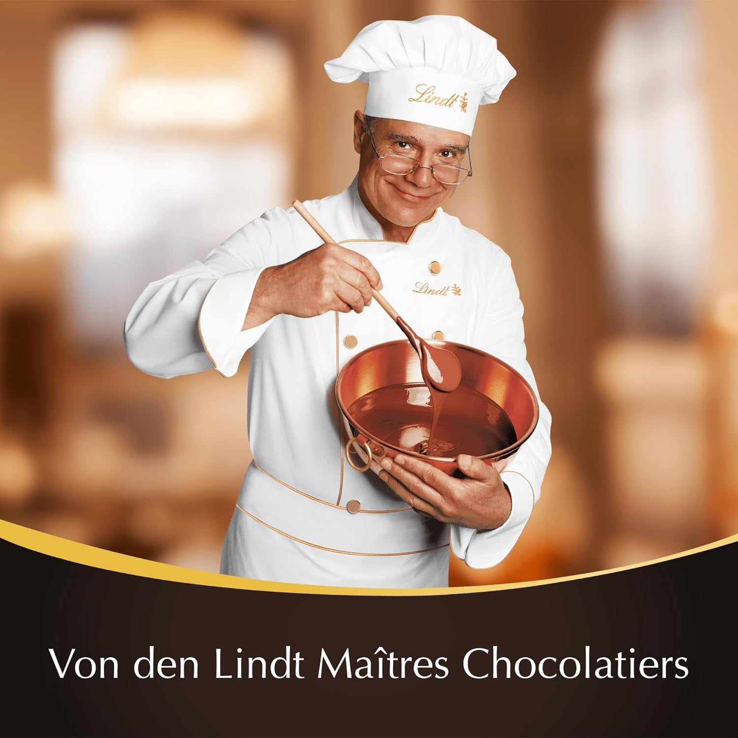 Lindt Chokolade | Stænger LINDOR 60% Kakao | 100 g | 4 chokoladebarer med mørk chokolade 60% kakao og smelte-i-mund-fyld | Chokoladebar