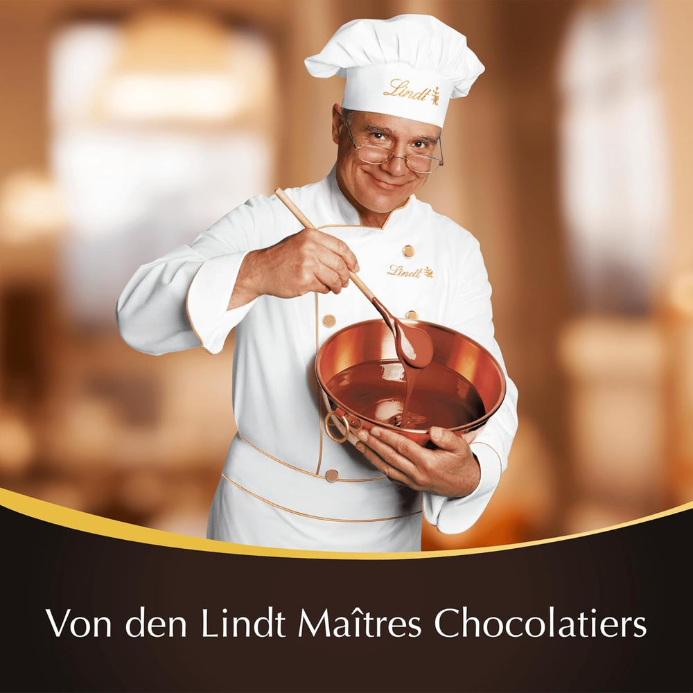 Lindt Chokolade | Stænger LINDOR 60% Kakao | 100 g | 4 chokoladebarer med mørk chokolade 60% kakao og smelte-i-mund-fyld | Chokoladebar