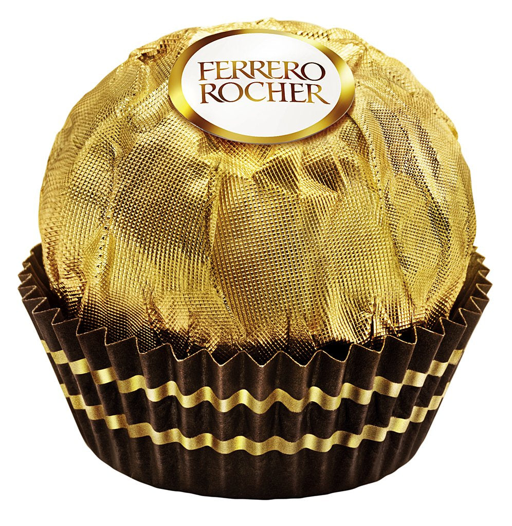Ferrero Rocher - Crunchy and Creamy Walnut Praline Specialty - 5 pakker med hver 16 individuelle praliner