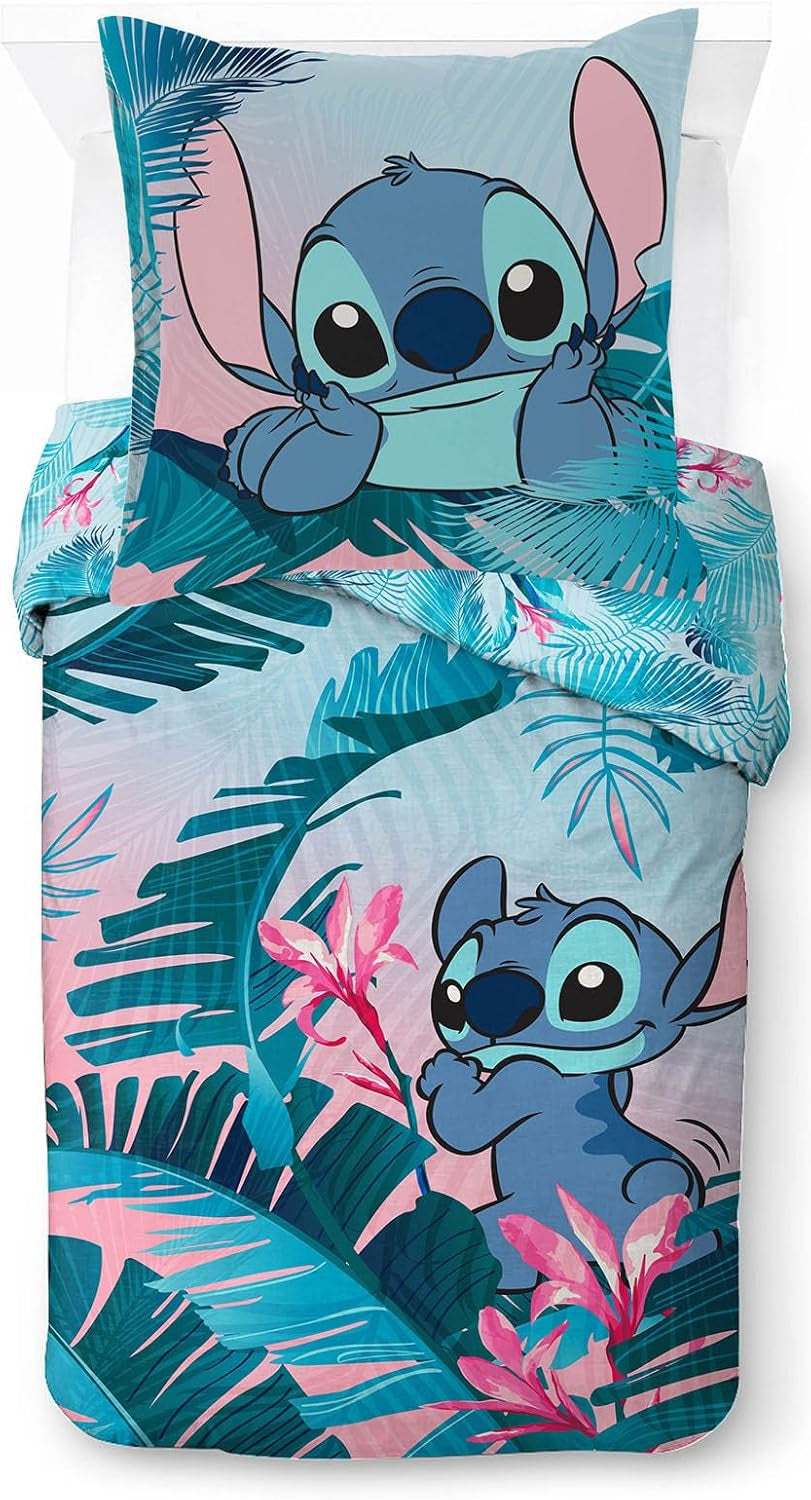 Lilo And Stitch Blomstersengetøj til børn Sengetøj - Kids Naty Shop Standardtitel