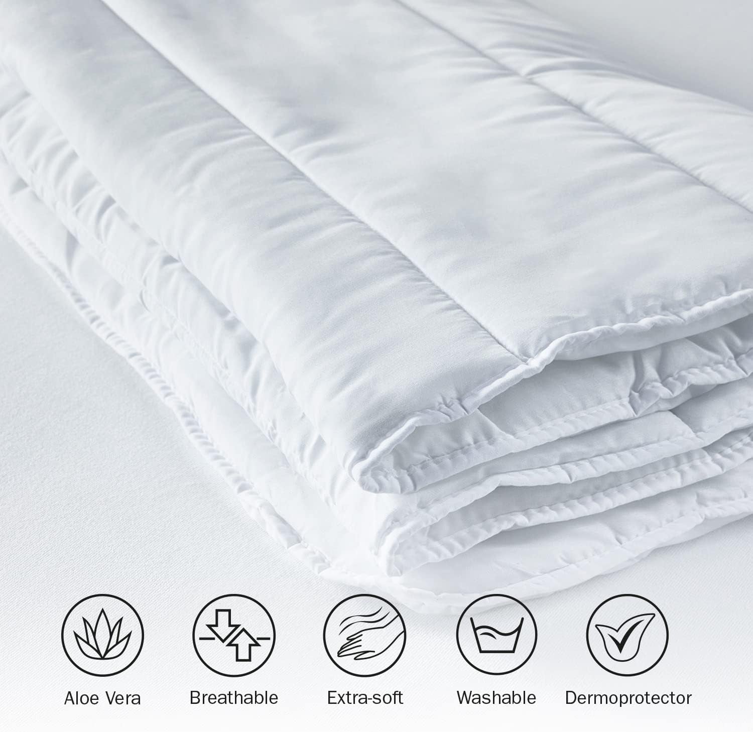 Pikolin Home fibre plapuma, Mite-proof, Primavara, Vara, 150 G, Plapuma, Hipoalergenic, Respirabil, Diverse dimensiuni, RF07 Plapumi si pilote Naty Shop