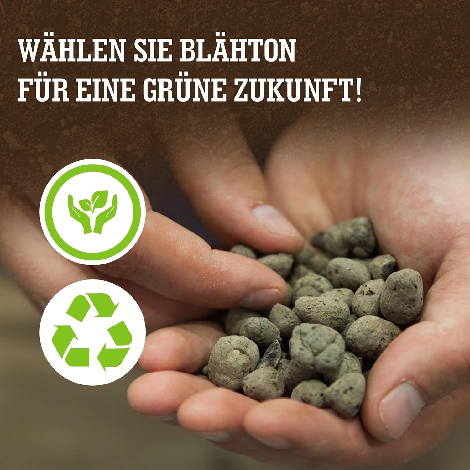 LERAVA® Expanded Clay (1L) – Lergranulat til stueplanter og hydroponics – Vegetabilsk ler med neutral pH for optimal dræning – Ideel som dræningslag eller dekorative lergranulat til planter