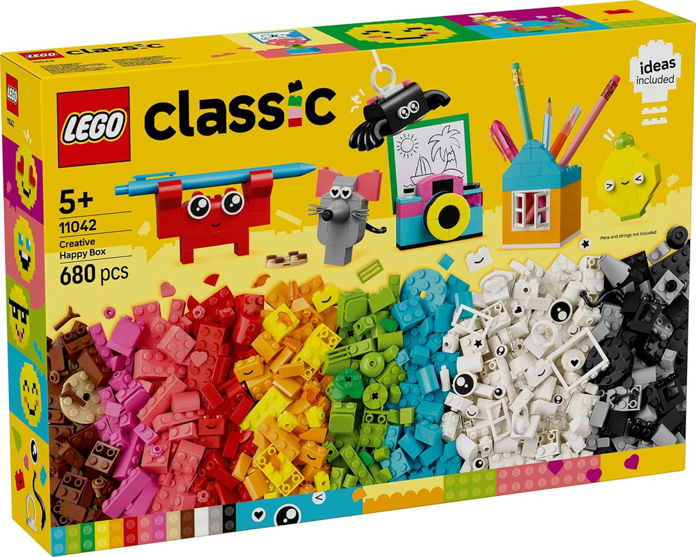 LEGO Classic Creative Fun Box, farverige byggeklodser til fantasifuldt rollespil, byggesæt til begyndere, legetøj til piger og drenge fra 5 år, genopbyggelige modeller 11042 byggesæt Besuche den LEGO-Store