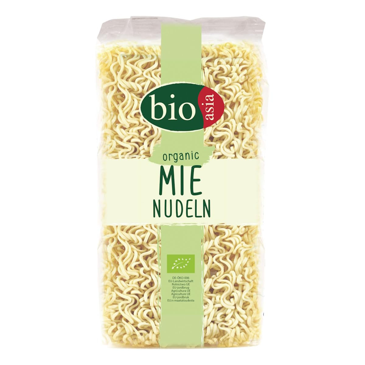 BIOASIA Økologiske Mie Nudler, hvedenudler uden æg, tilberedt hurtigt og nemt, vegetarisk (8 x 250 g)