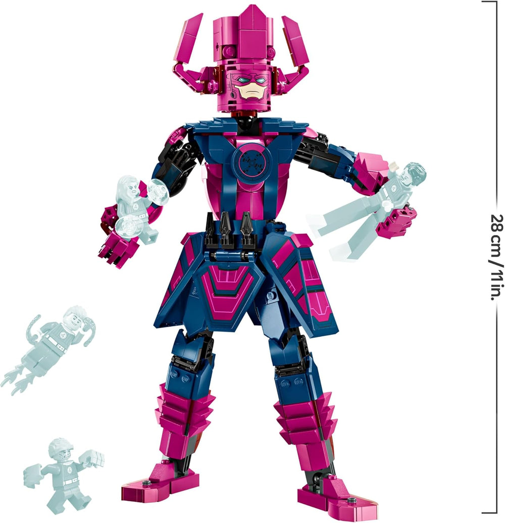 LEGO ǀ Marvel Fantastic Four vs. Galactus Baufigur - Bauset mit Superhelden - Spielset med The Thing, Invisible Woman and Human Torch - Kreatives Geschenk für Jungen und Mädchen - 76316