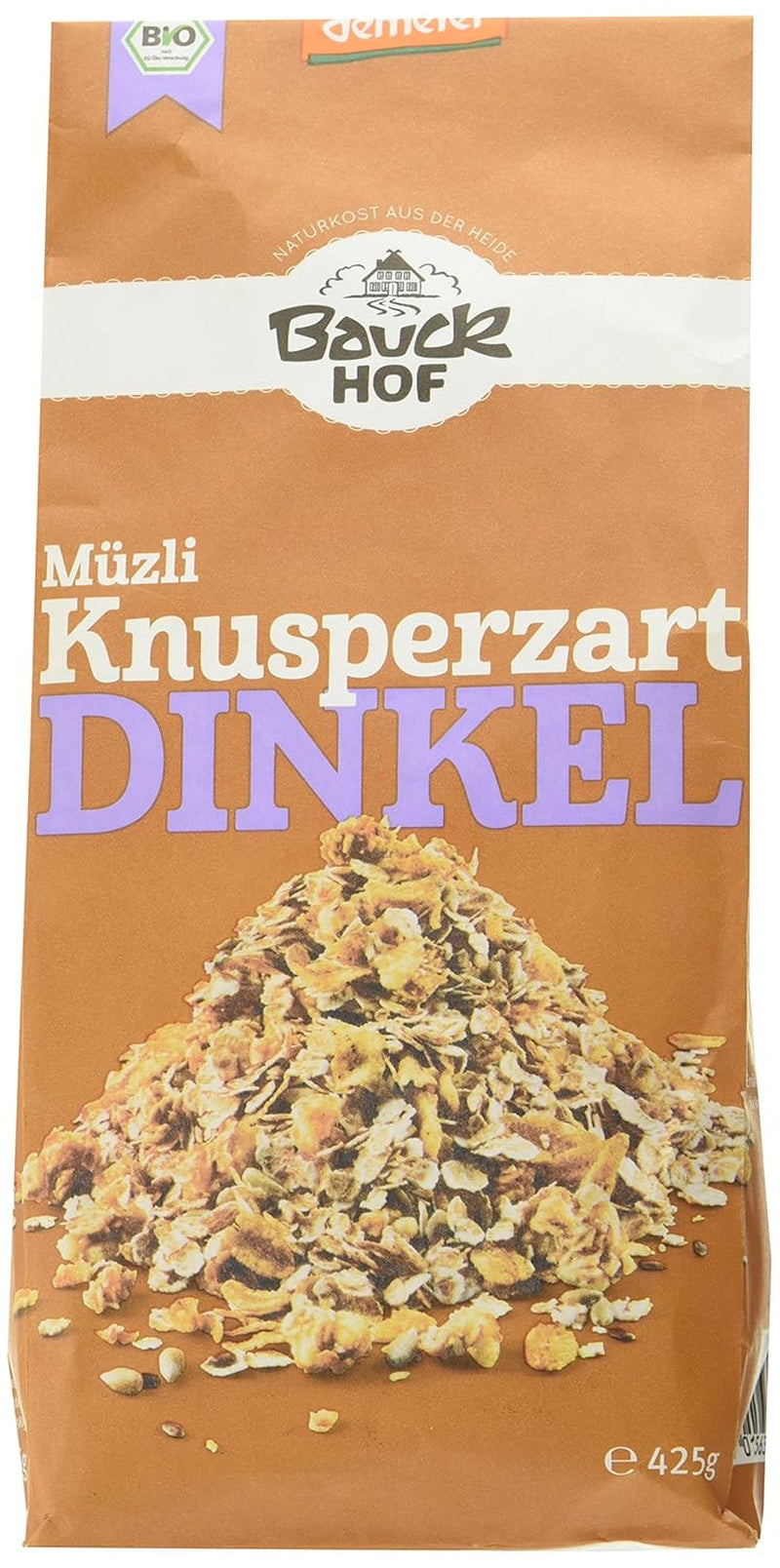 Crispy Hof speltmüsli (1 x 425 g) Pakke med 1