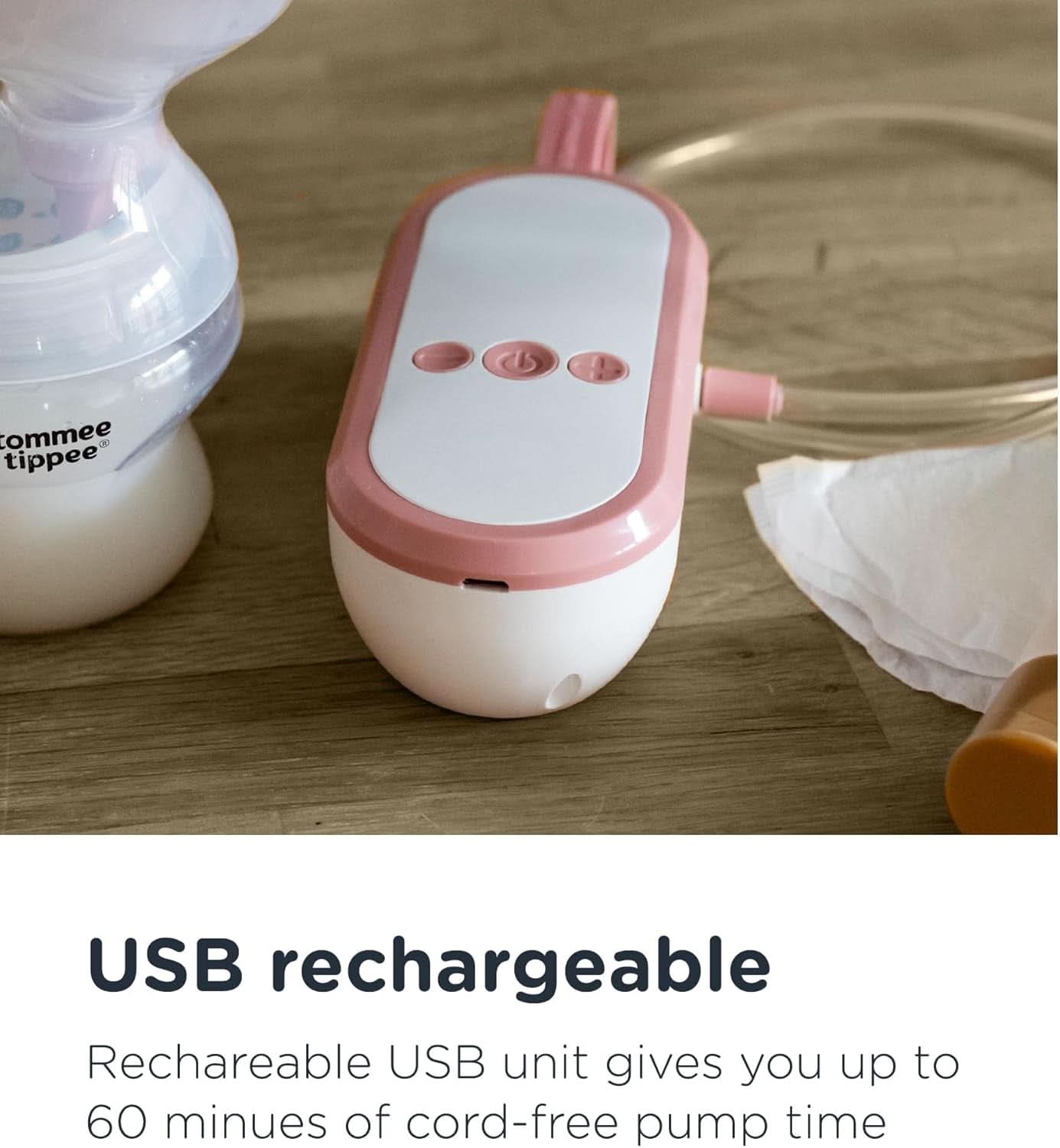 Tommee Tippee Made for Me Unik elektrisk brystpumpe, stærk sugning Tilbehør Mad og amning Bebe Naty Shop