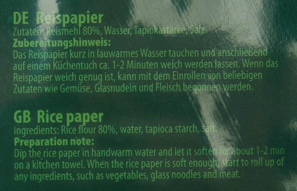 Ricefield Rice Paper Rund 22 cm 1 Pakke (300 g)