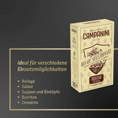 RISO ROSSO INTEGRALE Røde ris med fuldkorn RISERA CAMPANINI 500g fra Italien