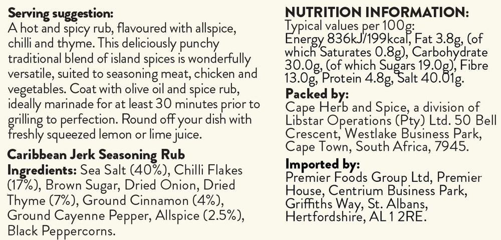 Rub Caribbean Jerk, 100 g