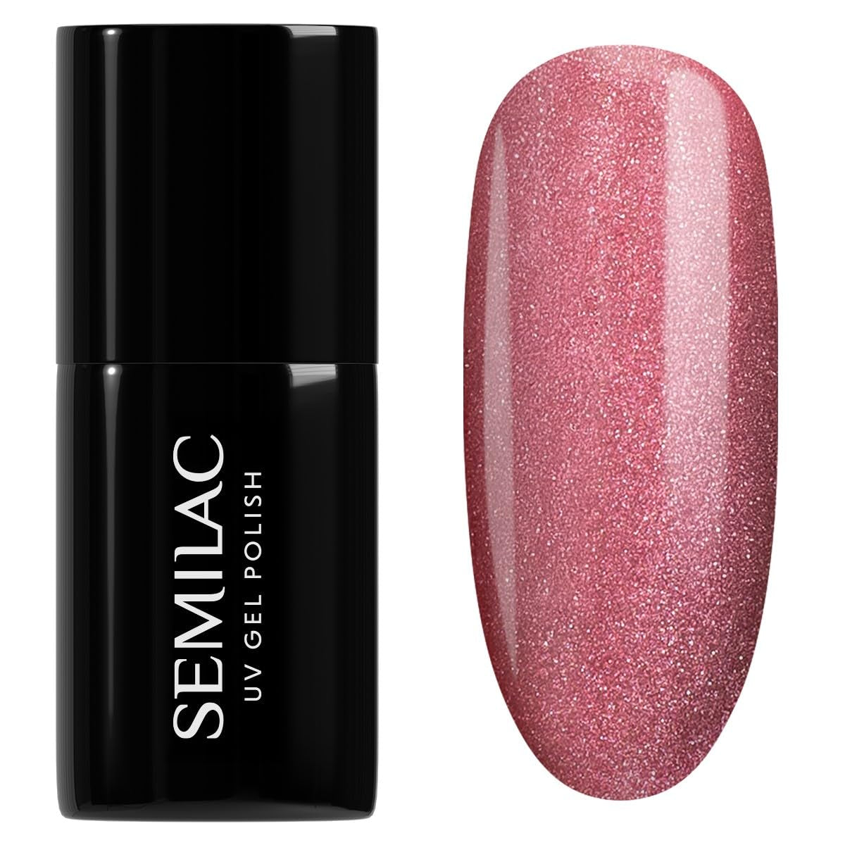 Semilac UV Nail Polish 664 Lilac Gloss 7 ml – Cat Eye Effect, Unikke refleksioner med magnetisk værktøj – Gloss Gala Collection