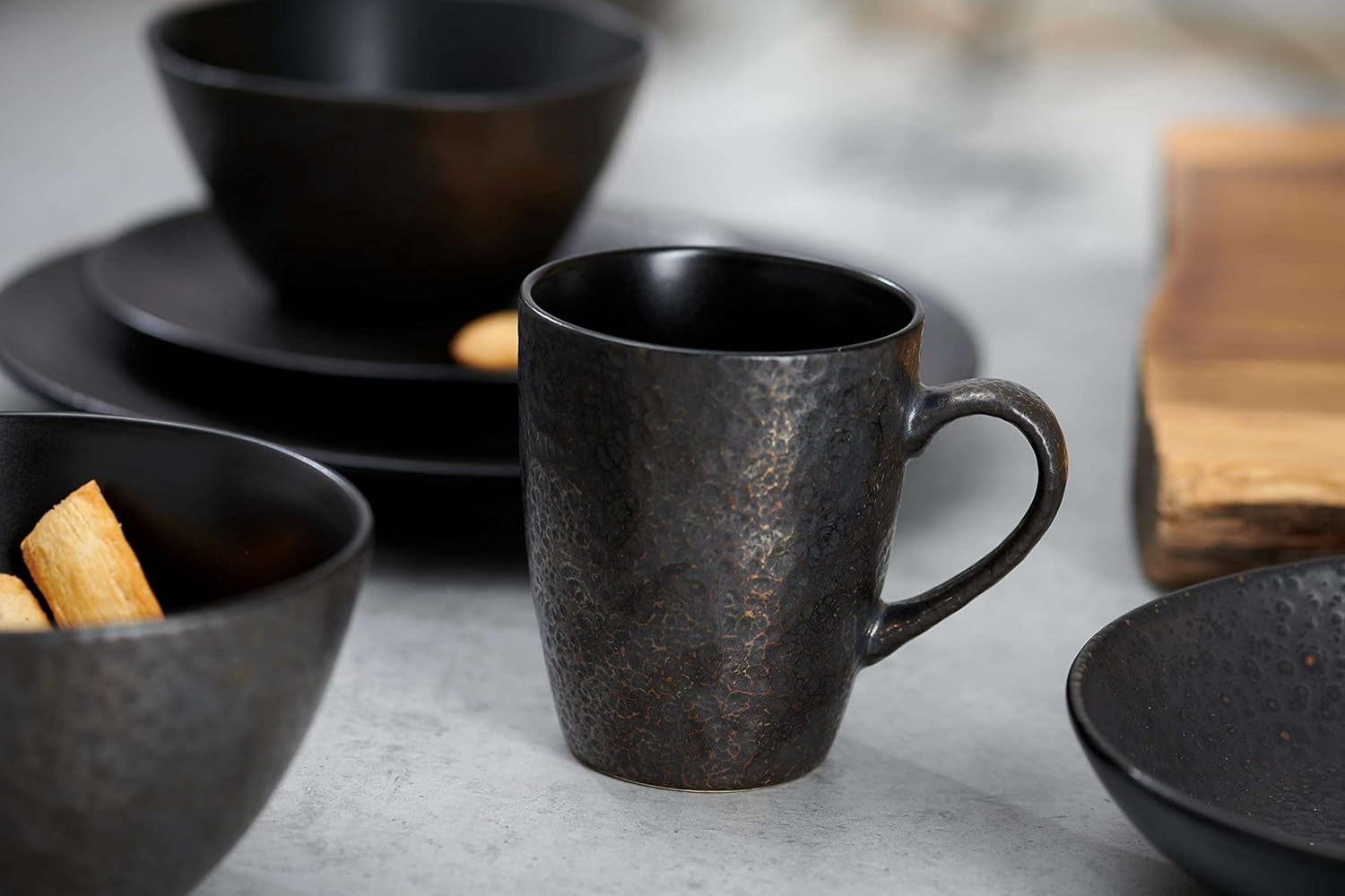 Serviciu de mic dejun Ritzenhoff & Breker Kitwe, 12 piese, negru