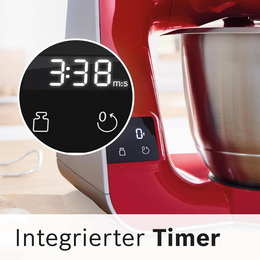 Foodprocessor Bosch Series 4 MUM5X720, integreret vægt, skål i rustfrit stål 3,9L, mixer 1,25L, 1000W Tilbehør Mad og amning Bebe Naty Shop