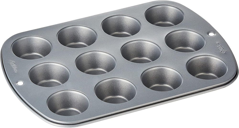 Wilton 24 Er Mini-Muffinbackform, Antihaftbeschichte, Silber Forme og bageplader Naty Shop 3,27 X 21,05 X 28,72 Cm