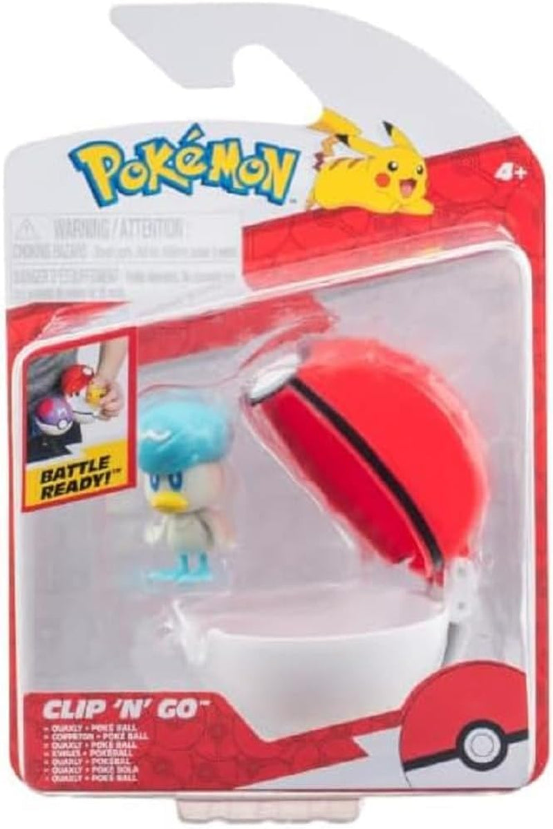 Pokémon PKW3629 - Clip'N'Go Poké Ball - Felori și Poké Ball, Poké Ball oficial cu figură de 5 cm Action figures Naty Shop Kwaks