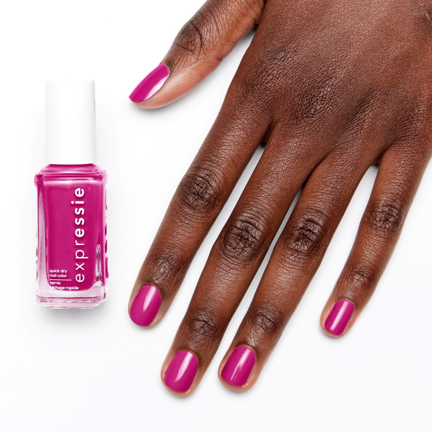 Essie hurtigtørrende neglelak "expression", vegansk formel uden animalske ingredienser, nr. 545 power moves, pink, 1 x 10 ml