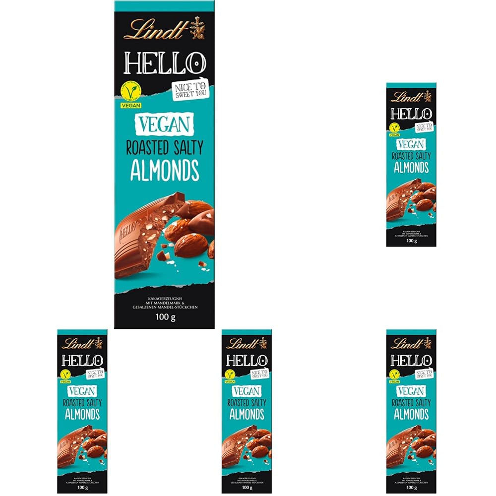 Lindt Hello chokolade, ristede saltede mandler, 100g