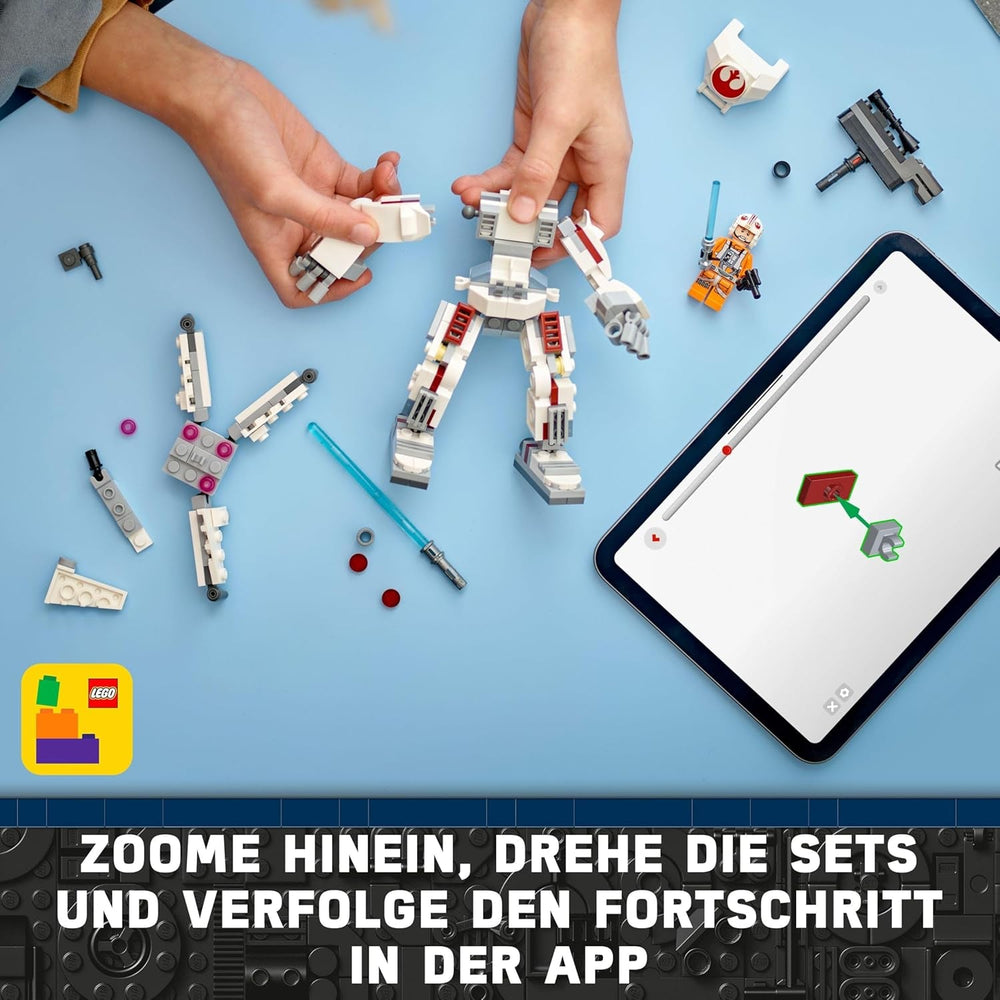 LEGO Star Wars Luke Skywalkers X-Wing Mech, samlelegetøjsklodser, actioneventyr, gaveidé til kreative drenge og piger i alderen 6+ 75390 Byggesæt Besuche den LEGO-Store