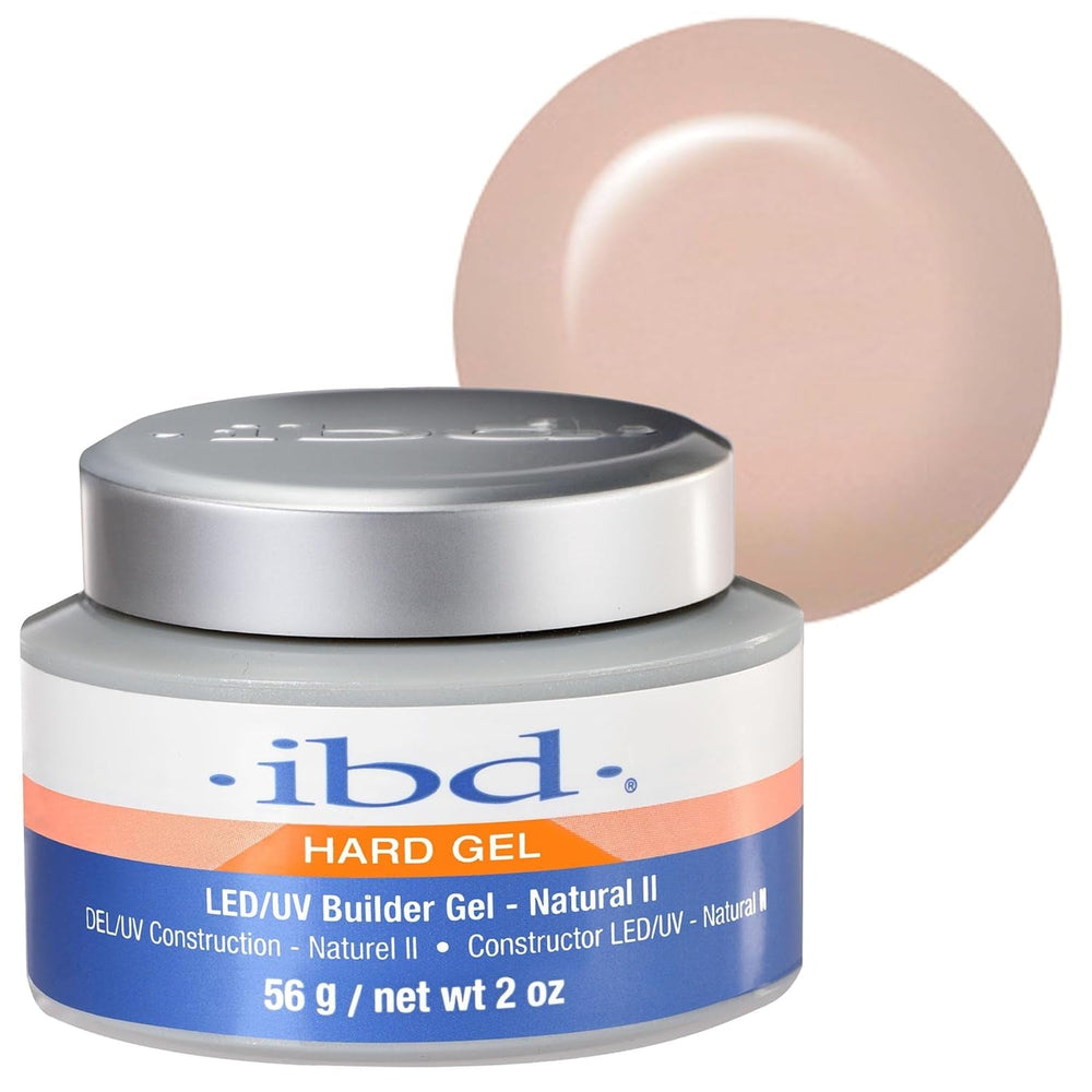 IBD Hard Gel – Gel de construcție LED/UV roz II, 1 pachet (1 x 56 g) – Fabricat în SUA – Construcție unghii acasă – Fără programări sau saloane de unghii zgomotoase