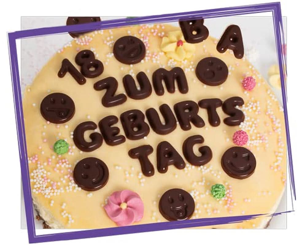 Günthart Backdecor, 90 stykker chokoladebogstaver, alfabet og tal i fin mørk chokolade, 47 gram Naty Shop