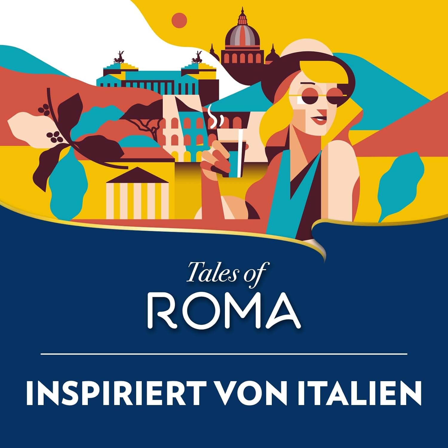 Lavazza, Tales of Roma, boabe de cafea, ideale pentru mașinile de cafea Espresso, cu note de aromă de alune și ciocolată neagră, Arabica și Robusta, 250 grame Cafea Naty Shop