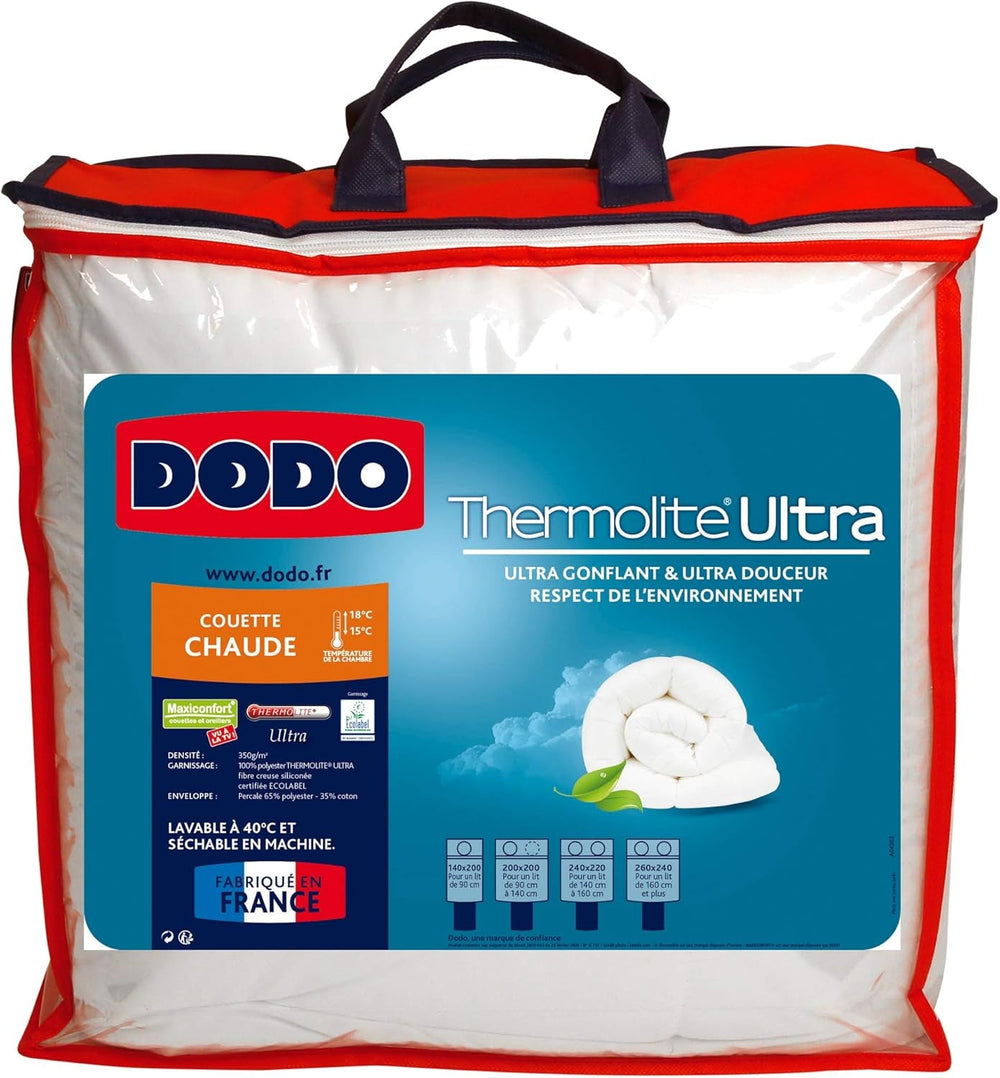 Maxiconfort Ultra quilt, varm, syntetisk fiber, 260 X 240 cm, hvid Dyner og dyner Naty Shop