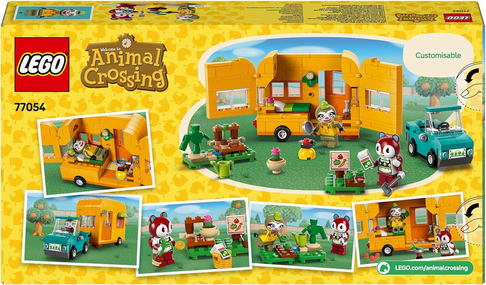 LEGO Animal Crossing Gerd's Caravan & Have Rollelegssæt Billegetøj til børn 7 år Piger og drenge Gavevideospillegetøj med dyrefigurer 77054 Byggesæt Besuche den LEGO-Store
