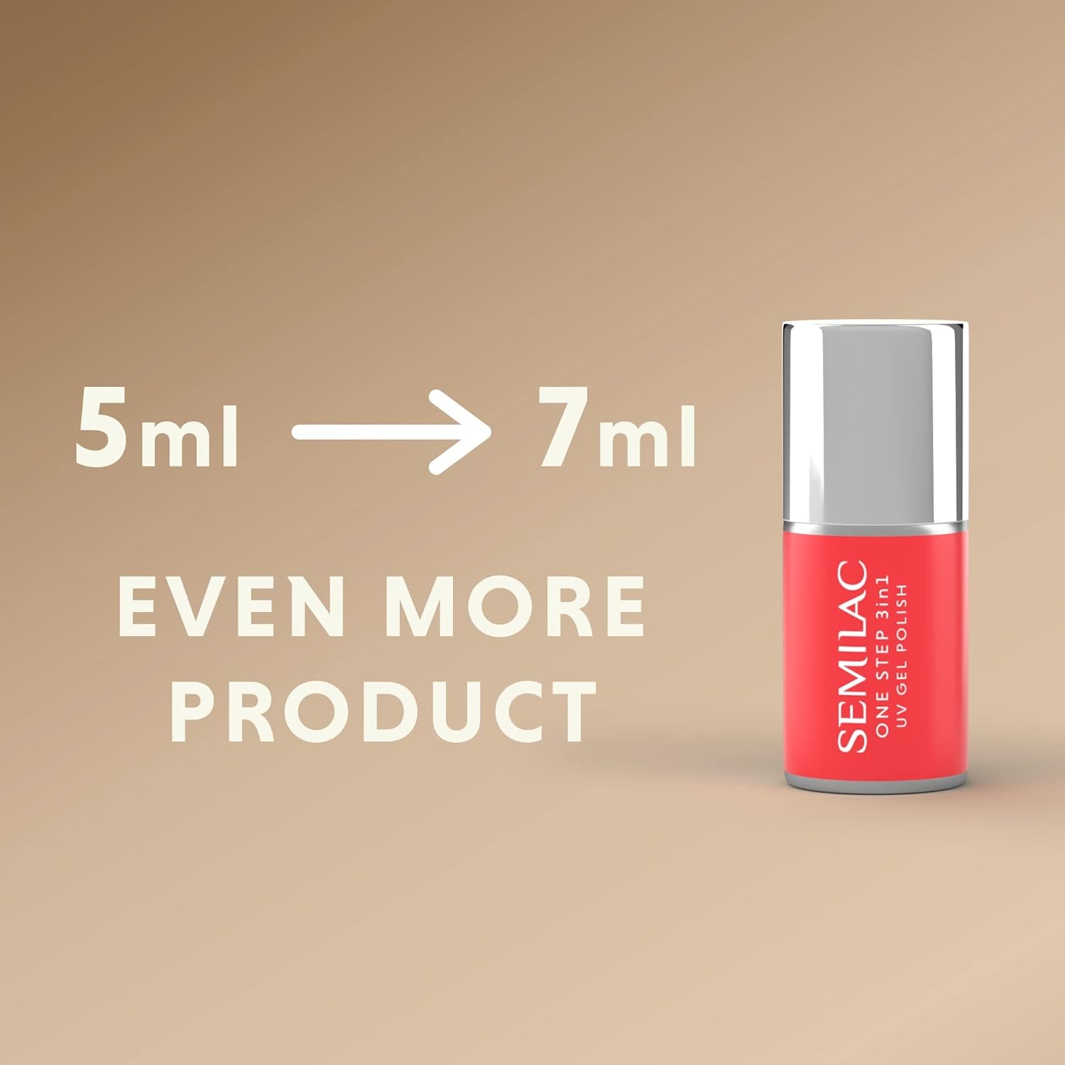 Oja UV Semilac One Step Hybrid 3 i 1 S450 indre varme fersken 7 ml
